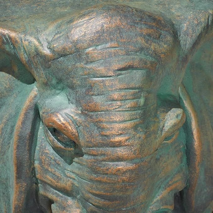 Christopher Knight Home Salome Elephant Garden Stool, Copper Patina-Ruum Studio Home