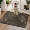BEQHAUSE Dirt Trapper Door Mat 20"x32" Non-Slip Door Mats Washable Entryway Rugs Stain Resistant Doormat Absorbent Welcome Floor Mat for Front Back Door, Muddy Wet Shoes & Paws,Brown-Ruum Studio Home