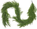 9FT Christmas Garlands Norfolk Pine Garland Real Touch Artificial Faux Greenery Garland for Holiday Indoor Outdoor Decor-Ruum Studio Home