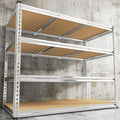 REIBII Garage Shelving, 4 Tier Storage Shelves Load 2550LBS, Adjustable Garage Shelving Heavy Duty, Metal Shelves Unit for Basement, Warehouse, 48" W x 60 "H x 24" D, Galvanized-Ruum Studio Home