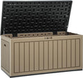 YITAHOME 90 Gallon Double-Wall Deck Box with Side Handles, Outdoor Large Storage for Patio Furniture Cushions, Garden Pool Accessories, Water Resistant & Lockable-Ruum Studio Home