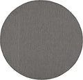 Nourison Positano Indoor/Outdoor Charcoal 6' x Round Area Rug, Easy Cleaning, Non Shedding, Bed Room, Living Room, Dining Room, Backyard, Deck, Patio (6 Round)-Ruum Studio Home