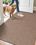 LUMI Indoor Door Mat 36"x59", Ultra Thin Low Profile Non-Slip Doormat for Home Entrance, Absorbent & Stain-Resistant Welcome Mats, Washable Entryway Mat for Front Door, Patio, Porch, Camel-Ruum Studio Home