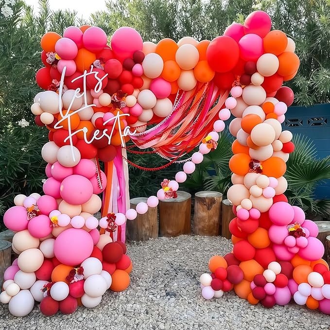 Pastel Pink Linking Balloons, 100PCS 6 Inch Small Baby Pink Link Balloons for Making Balloon Wall Heart Arch, Quick Linked Balloon for Girls Wedding Birthday Baby Shower Valentine's Party Decorations-Ruum Studio Home