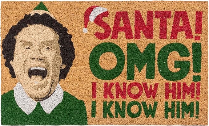 Gertmenian Paramount The Elf Coir Doormat - 2x3 Welcome Mat (2-Pack), Ideal for High Traffic Areas in Front Door, Garage, Entryway - OMG/Costume, 80025-Ruum Studio Home