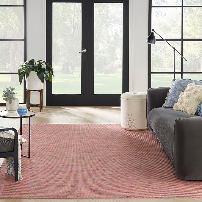 Nourison Home Positano Indoor/Outdoor Rainbow 7' x 10' Area Rug, Easy Cleaning, Non Shedding, Bed Room, Living Room, Dining Room, Backyard, Deck, Patio (7x10)-Ruum Studio Home