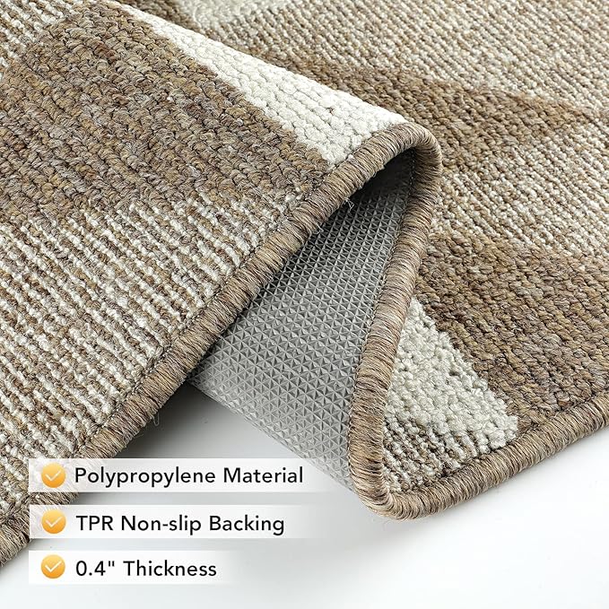 hicorfe Indoor Doormat,24"x35" Front Back Door Mat Rubber Backing Non Slip Door Mats,Low-Profile Absorbent Resist Dirt Entryway Doormat Inside Floor Mats for Entrance-Ruum Studio Home