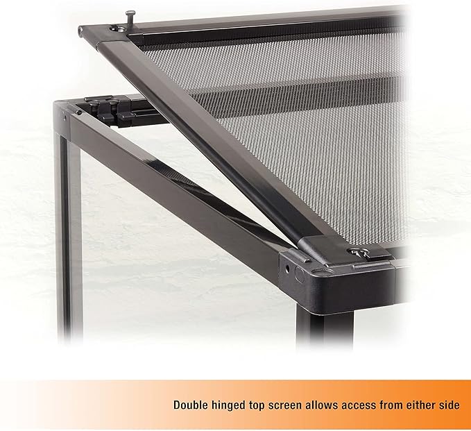 Zilla QuickBuild Reptile 65 Gallon Glass Terrarium Habitat with Sliding Door For Geckos, Snakes, Lizards, Frogs, Turtles, and Tortoises, 48" x 18" x 18"-Ruum Studio Home