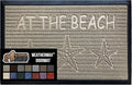 GORILLA GRIP 100% Waterproof All-Season WeatherMax Doormat US Designed Natural Rubber, Stain and Fade Resistant, Low Profile Indoor Outdoor Door Mats, Easy Clean Patio Mat, 17x29, Sand Beach-Ruum Studio Home