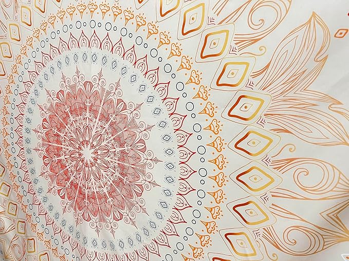 Damanse Floral Tapestry Wall Hanging Cute,Boho Wall Tapestry for Bedroom Aesthetic,Mandala Living Room Decor for Teen Girls (Yellow, 49.2"x59.1")-Ruum Studio Home