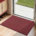 COSY HOMEER-Door-Mat 20" x 32" Non Slip Absorbent Entryway Rugs Dirt Trapper Doormats Washable Entrance Mats Low Pile Welcome Floor Mat for Front Back Door and Entry Mats,Red-Ruum Studio Home