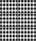 Black and White Plastic Placemats Set of 6 Check Plaid Table Mats Black Buffalo Plaid Place Mats Wipe Clean Washable Table Placemats for Indoor Outdoor Heat Resistant Kitchen Dining Table-Ruum Studio Home