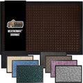 GORILLA GRIP 100% Waterproof All-Season WeatherMax Doormat US Designed Natural Rubber, Stain and Fade Resistant, Low Profile Indoor Outdoor Door Mats, Easy Clean Patio Mat, 17x29, Coffee Square-Ruum Studio Home