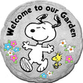Spoontiques - Peanuts Welcome Stepping Stone - Decorative Garden Stone for Yard, Patio, Garden or Walkway - Outdoor or Indoor Home Decor (13443)-Ruum Studio Home
