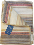 Alpaca Wool Throw Blanket | Super Soft, Lightweight, Breathable and Hypoallergenic | Non-Itchy or Scratchy (Beige Brown Varicolored, Queen (U.S. Standard))-Ruum Studio Home