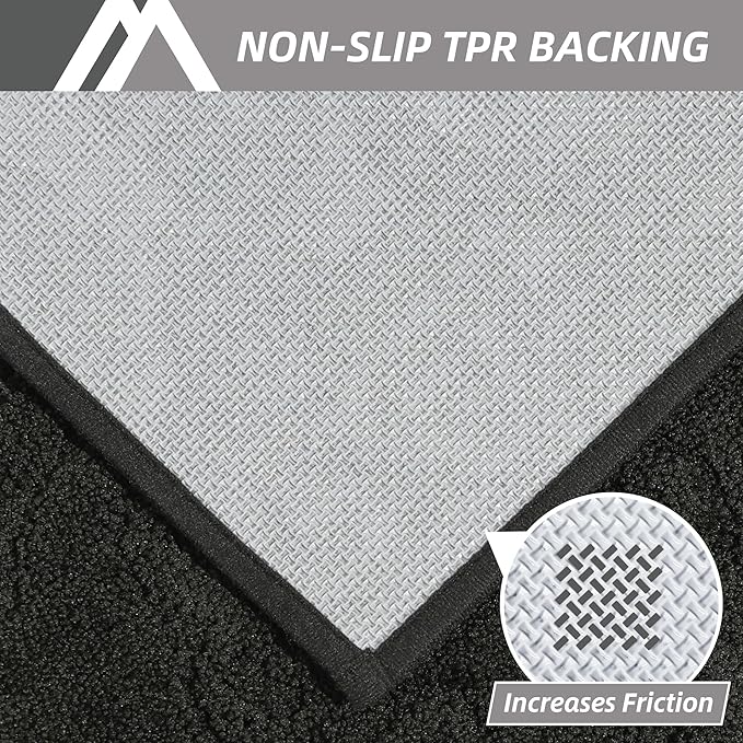 COSY HOMEER-Door-Mat-Non-Slip-Entryway-Rug 24”x36” Absorbent Welcome Mats Washable Dirt Trapper Door Mat Entrance Floor Mats for Front Back Doormats and Wet Shoes,Black-Ruum Studio Home