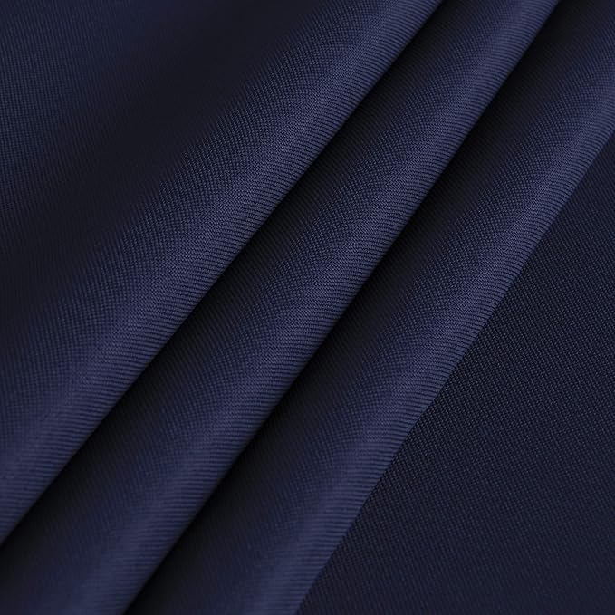sancua Rectangle Tablecloth - 90 x 156 Inch - Water Resistant Spill Proof Washable Polyester Table Cloth, Decorative Fabric Table Cover for Dining Tables, Buffet Parties and Camping, Navy-Ruum Studio Home