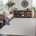 CAMILSON Easy Jute Rug 8x10, Indoor Outdoor Grey Color Area Rugs for Living Room Farmhouse Patio and Kitchen Rug, Solid Boho Woven Design, Easy-Cleaning, Washable Outside Carpet Alfombras (8 x 10)-Ruum Studio Home