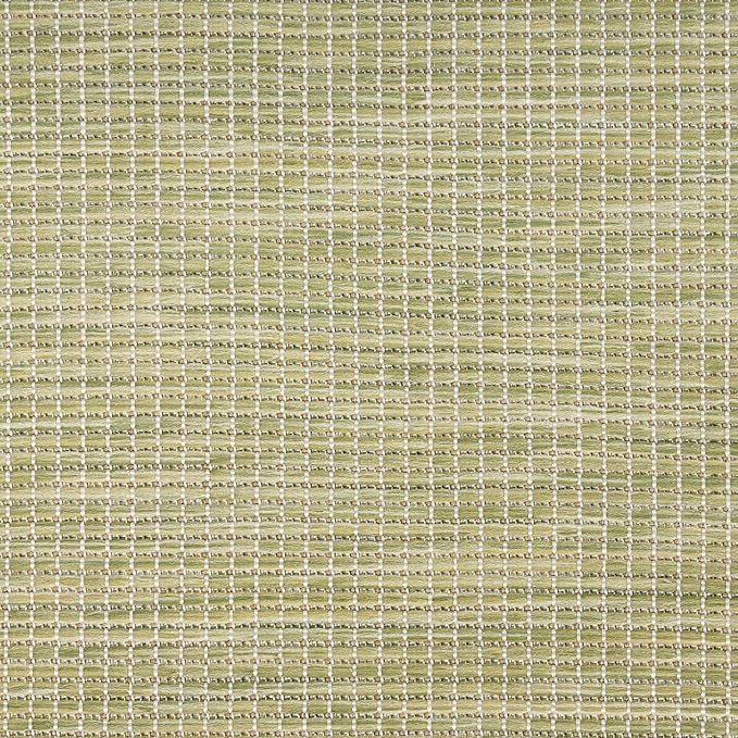 Nourison Home Positano Indoor/Outdoor Green 9' x 12' Area Rug, Easy Cleaning, Non Shedding, Bed Room, Living Room, Dining Room, Backyard, Deck, Patio (9x12)-Ruum Studio Home