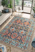 Keen Home Design 8x10 Rug - Machine Washable Area Rug with Non-Slip Backing, Ideal for Living Room, Dining Room, Bedroom - Vintage, Easy Clean, Durable, Low Pile Rug - (8' x 10')-Ruum Studio Home