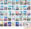 97 Decor Vintage Travel Posters Wall Art - Retro Travel Decor For Home, Travel Art Prints For Wall Decor, Around World Travel Collage Destination Pictures Famous City Artwork For Classroom (4x6)-Ruum Studio Home