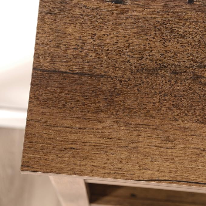 Sauder 5 Tier Book Shelf Wooden Bookcase Multipurpose Bookshelf for Home Office, Living Room, in Vintage Oak-Ruum Studio Home