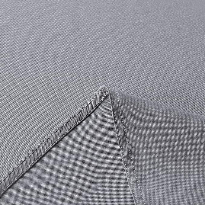sancua Rectangle Tablecloth - 90 x 132 Inch - Water Resistant Spill Proof Washable Polyester Table Cloth, Decorative Fabric Table Cover for Dining Tables, Buffet Parties and Camping, Light Grey-Ruum Studio Home
