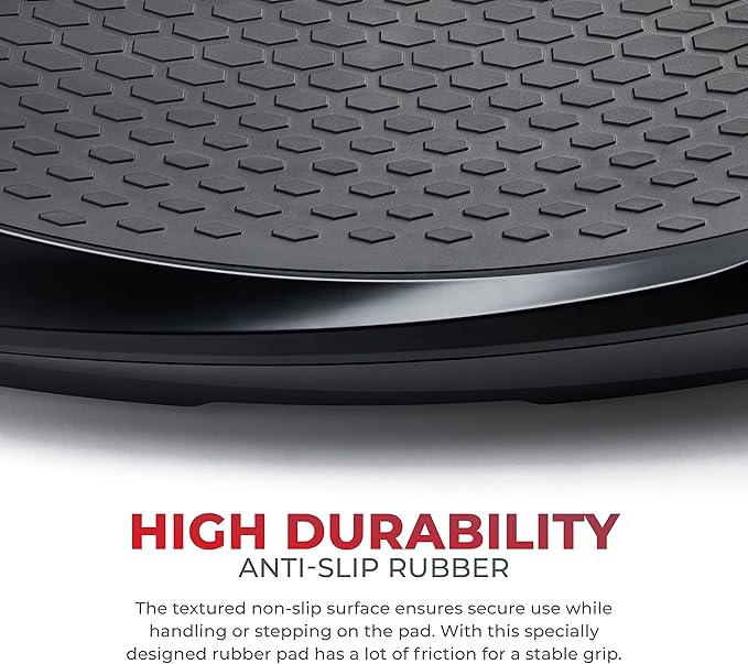 Sunny Health & Fitness Vibration Plate Exercise Machine, Full Body Vibrate Platform for Lymphatic Drainage with Multiple Speeds and Modes, Vibrating Plate Machine for Tension Relief & Weight Loss-Ruum Studio Home