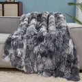 GONAAP Fuzzy Faux Fur Throw Blanket Tie-dye Marble Black Super Soft Cozy Plush Fuzzy Shaggy Blanket for Couch Sofa Bed (Tie-dye Marble Black, Throw(50"x60"))-Ruum Studio Home