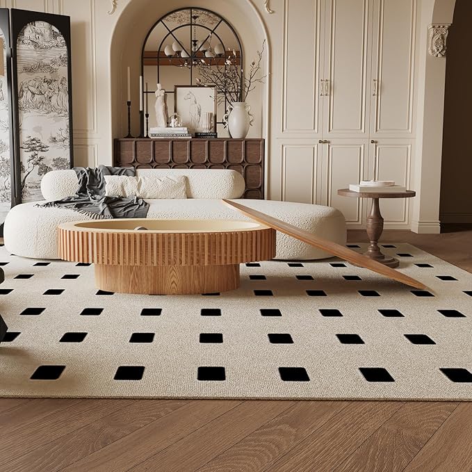 47.2''Oval Coffee Table with Storage, Mid Century Modern Drum Center Tables with Lid Fluted Solid Wood Side Coffee Table Pedestal Tea Table for Living Room, Bedroom, Apartmen-Natural-Ruum Studio Home