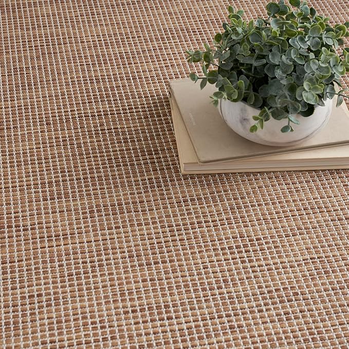 Nourison Home Positano Indoor/Outdoor Jute 9' x 12' Area Rug, Easy Cleaning, Non Shedding, Bed Room, Living Room, Dining Room, Backyard, Deck, Patio (9x12)-Ruum Studio Home