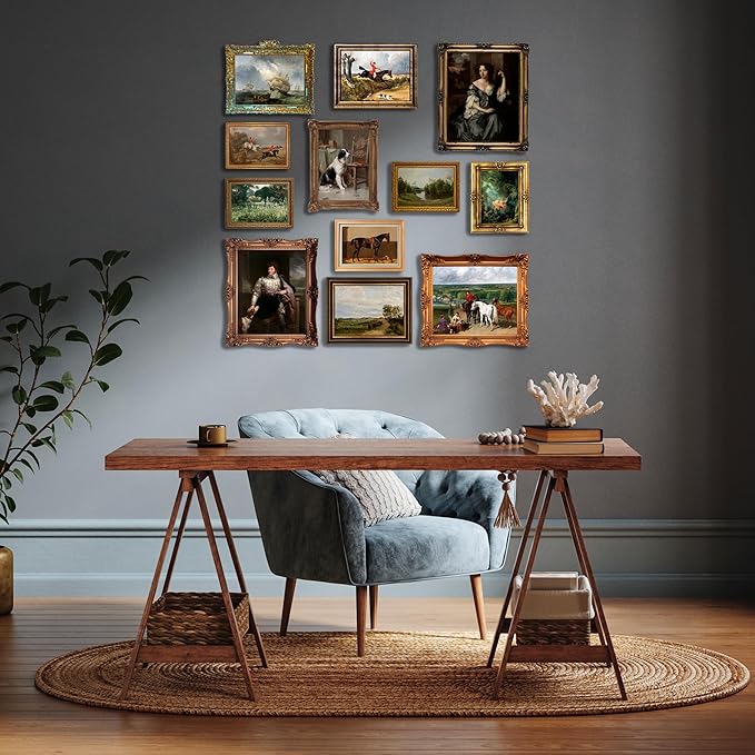 LANCHI95 12 PCS Vintage Victorian Wall Decor, Classic Maximalist Wall Decor, Coquette Vintage Art Prints, Victorian Wall Art, Vintage Paintings Pictures Moody Maximalist Decor (UNFRAMED)-Ruum Studio Home