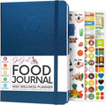 GoGirl Food Journal & Wellness Planner –– Diet & Fitness Diary – Nutrition Journal with Meal, Exercise & Weigh Loss Tracker, A5 (Mystic Blue)-Ruum Studio Home