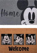 Gertmenian Disney Mouse Doormat Rug Front Door Coir Mat Indoor Outdoor Entryway Carpet, 2-Pack 20x34, Retro Mickey Home/Welcome-Ruum Studio Home