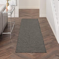 Nourison Home Positano Charcoal 2' x 6' Area Rug Easy Clean, Non Shedding, Bed Room, Living Room, Dining Room, Kitchen (6' Runner)-Ruum Studio Home