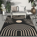 GENIMO Outdoor Rug 8' x 10' Waterproof for Patio Clearance, Reversible Lightweight Plastic Straw Camping Carpet, Large Area Rugs Mats for Rv, Backyard, Deck, Porch, Picnic, Balcony, Mix-Black & Beige-Ruum Studio Home