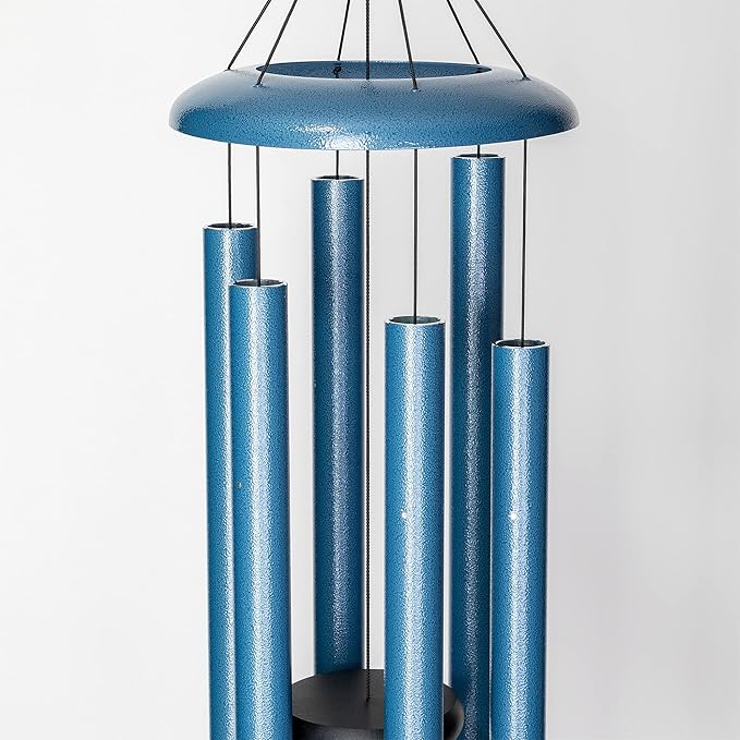 Corinthian Bells by Wind River - 50 inch Sky Blue Wind Chime for Patio, Backyard, Garden, and Outdoor Decor (Aluminum Chime) Made in The USA-Ruum Studio Home