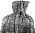 Exotic Siberian Husky Faux Faur Throw Blanket - Gray White Black Husky Fur - Gray Faux Fur Throw Blanket - Luxury Soft Faux Fur, Handmade in US, 16411-Ruum Studio Home