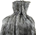 Exotic Siberian Husky Faux Faur Throw Blanket - Gray White Black Husky Fur - Gray Faux Fur Throw Blanket - Luxury Soft Faux Fur, Made in US, 16411-Ruum Studio Home