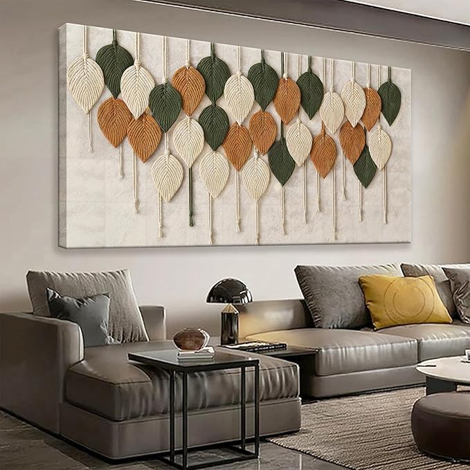 Tsomzxng Boho Wall Art Modern Wall Art Print Paintings Bohemian Feather Multicolor Canvas Wall Art Decor For Apartment Dorm Living Room Bedroom Nursery Backdrop Home Wall Decor 20"X 40"-Ruum Studio Home