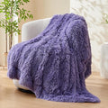 GONAAP Fuzzy Faux Fur Throw Blanket Twin Size Lavender Super Soft Cozy Plush Fuzzy Shaggy Blanket for Couch Sofa Bed (Lavender, Twin(60"x80"))-Ruum Studio Home