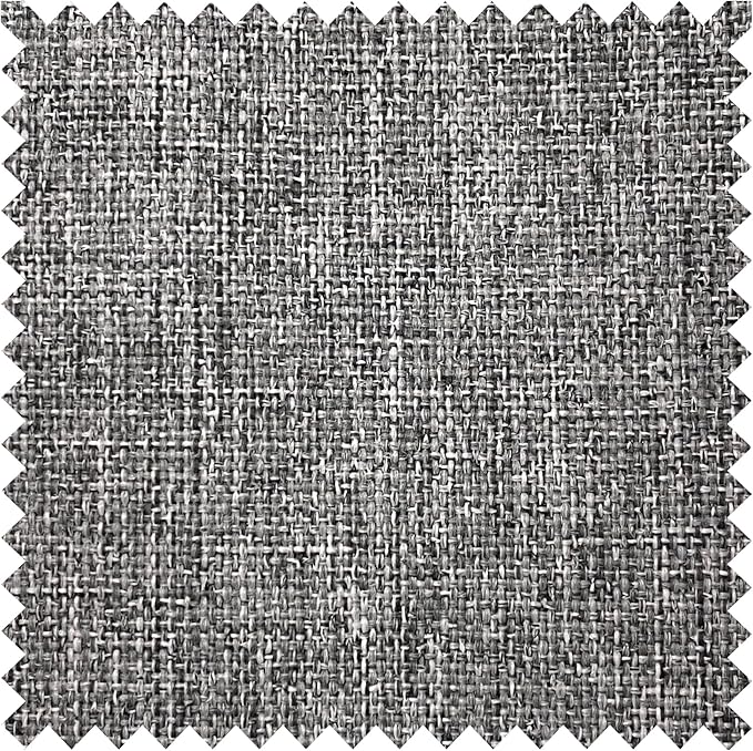 Macochico Pinch Pleated Blackout Curtains 102 Inches Long 100% Blackout Natural Linen Drapes for Bedroom Living Room Windows Farmhouse Burlap Curtains with Tieback 52”Wx102”L Mid Grey 1 Panel-Ruum Studio Home