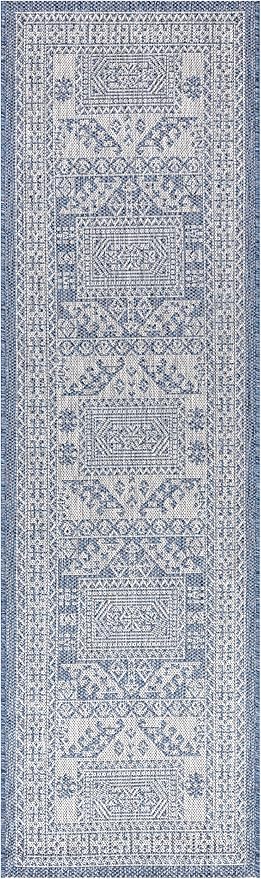 Keen Home Design Terrace Outdoor Runner Rug - 2x8 Washable Indoor/Outdoor Rug for Patio, Kitchen, Balcony, Beach, Garden, Deck and Porch, Size: 2'2"x7'7"-Ruum Studio Home