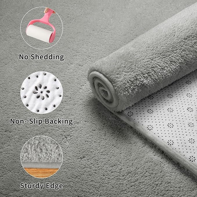 Sour Lemon 6x9 Area Rugs for Living Room, Soft Large Area Rug Fluffy Rugs for Bedroom，Machine Washable Area Rug Non Slip Carpet Rug for Living Room Playroom Kids Room Home Decor-Ruum Studio Home