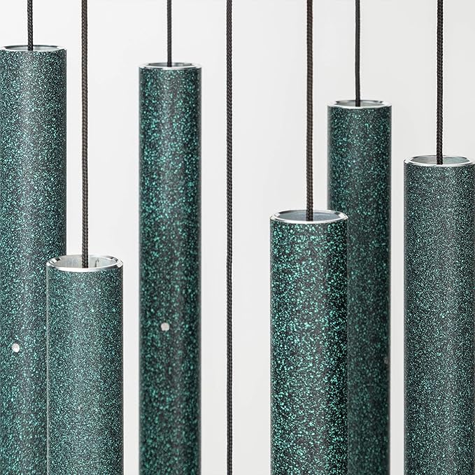 Corinthian Bells by Wind River – 30 inch Green Wind Chime for Patio, Backyard, Garden, and Outdoor Decor (Aluminum Chime) Made in The USA-Ruum Studio Home