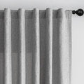 MYSKY HOME 90 Inches Long Living Room Curtains 2 Panels Boho Semi Sheers Light Filtering for Bedroom Windows, Linen Look Texture Soft Touch Country Back Tab, 50" Wide x 90" Long, Dove Grey, 2 Panels-Ruum Studio Home