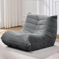 Bean Bag Chairs for Adults Giant Bean Bag Chair Memory Foam BeanBag Chair Big Bean Bag Sofa with Filler Faux Fur Fireside Beanbags Lazy Sofa for Living Room Bedroom Dorm Office (Grey Corduroy)-Ruum Studio Home