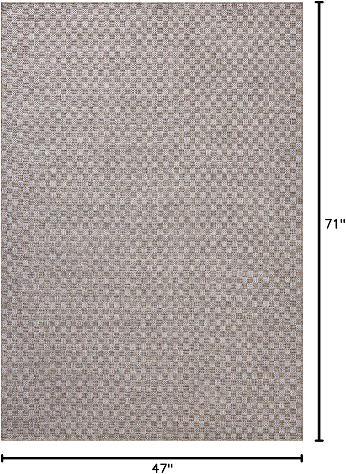 Loloi Amber Lewis Topanga Collection TOP-02 Natural/Silver 3'-11" x 5'-11" Indoor/Outdoor Accent Rug-Ruum Studio Home