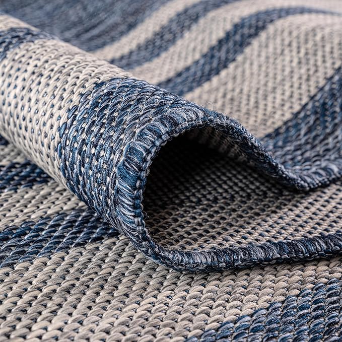 Keen Home Design Terrace Outdoor Area Rug - 6x9 Washable Indoor/Outdoor Rug for Patio, Kitchen, Balcony, Beach, Garden, Deck and Porch, Size: 6'x8'10"-Ruum Studio Home