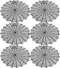 Sfcddtlg 6 Pcs Halloween Spider Web Placemats, 15" Heat Insulation Halloween Placemats Spider Web Table Mats, Hollow Out Spiderweb Coasters Placemat for Dining Table Party Decoration-Ruum Studio Home